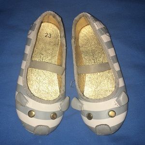 Cute Grey & White Mouse Flats